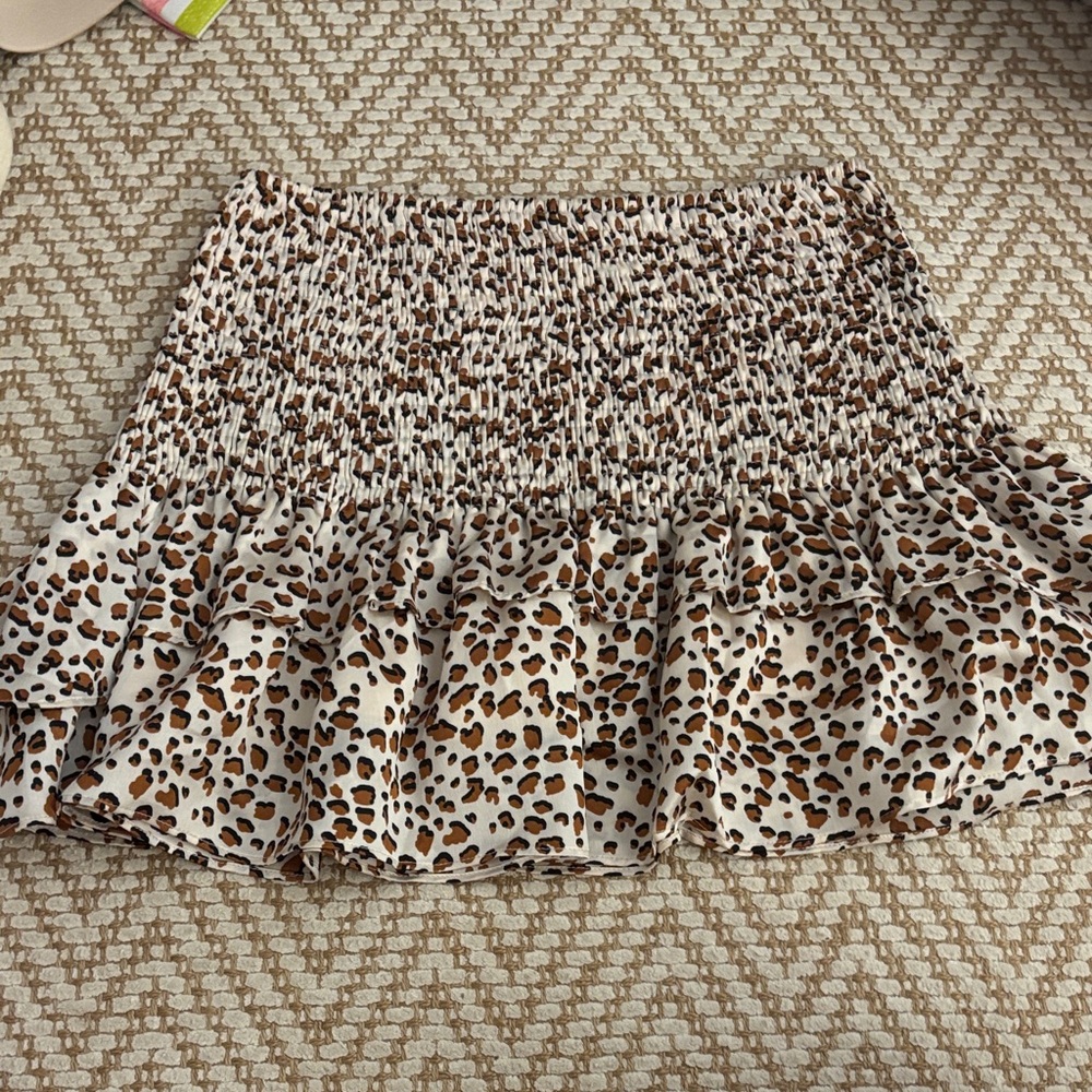 Glam Animal Print Mini Skirt